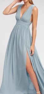 Lulu's Heavenly Hues Light Blue Maxi Dress